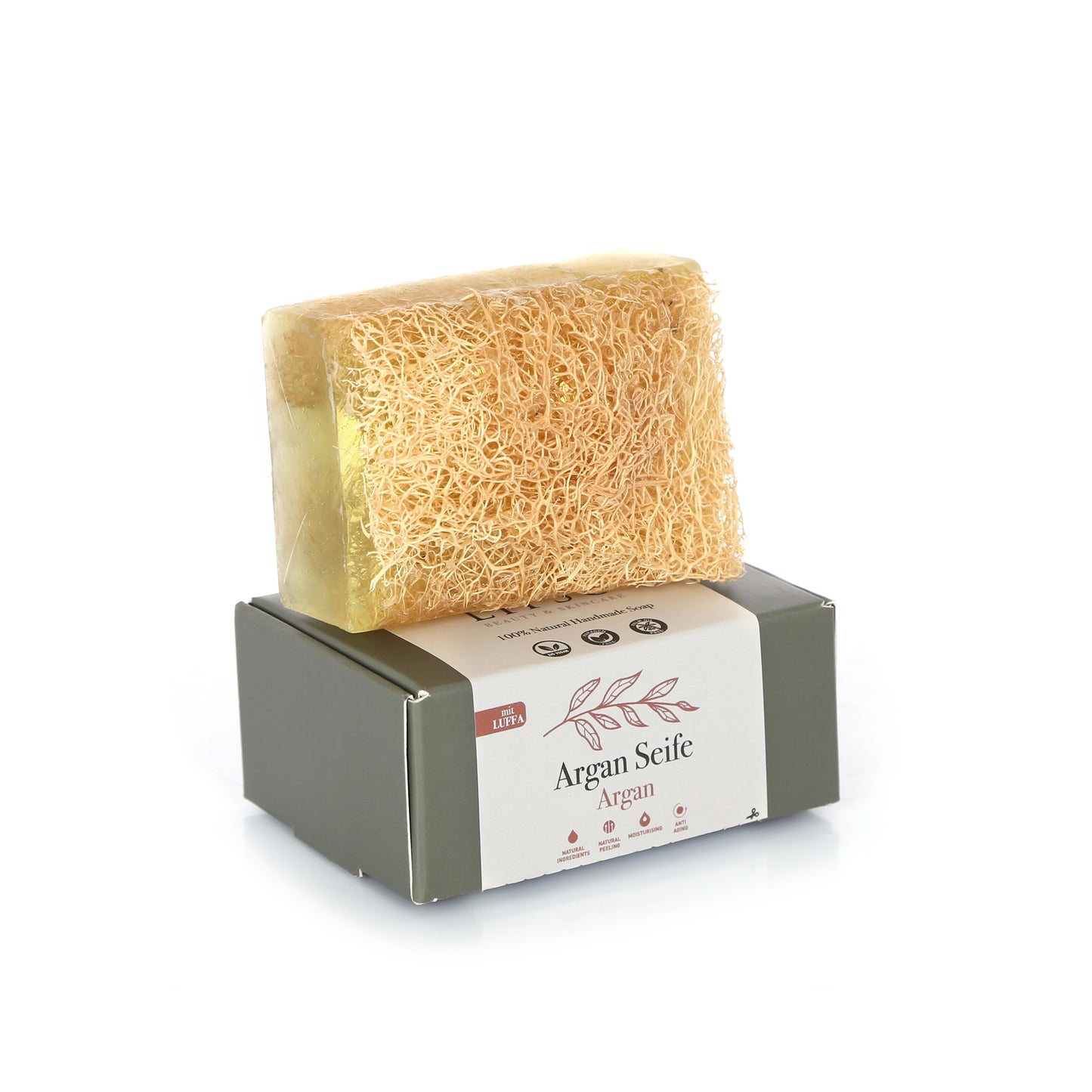 Argan Seife mit Luffa 130g