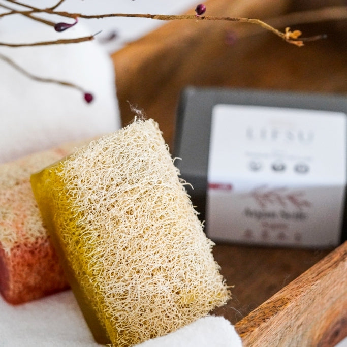 Argan Seife mit Luffa 130g