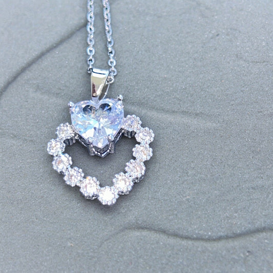 Double Heart Kette