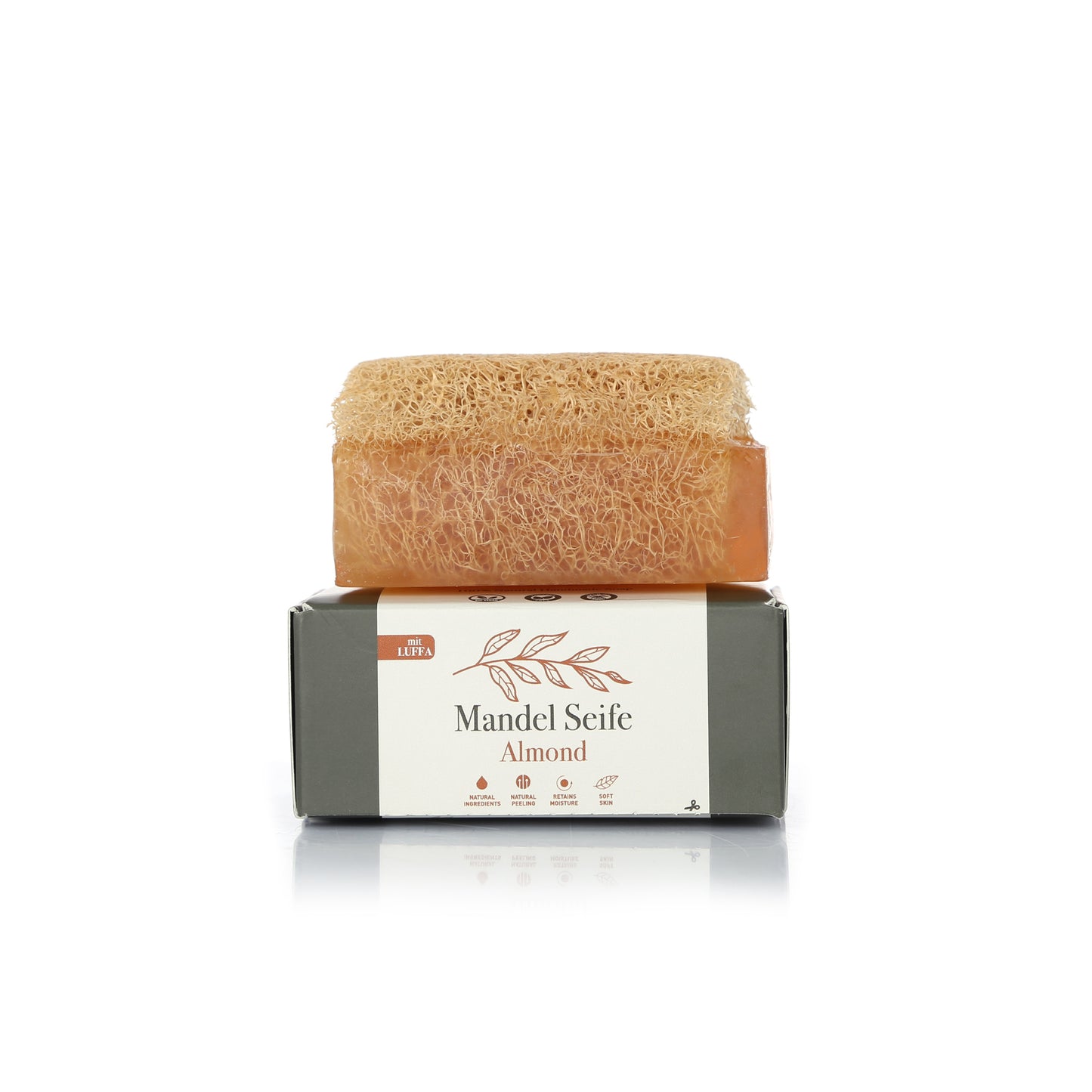Mandel Seife mit Luffa 130g