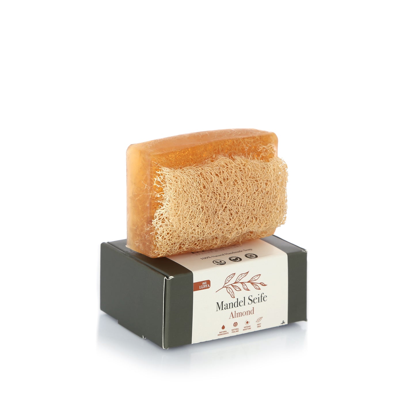 Mandel Seife mit Luffa 130g
