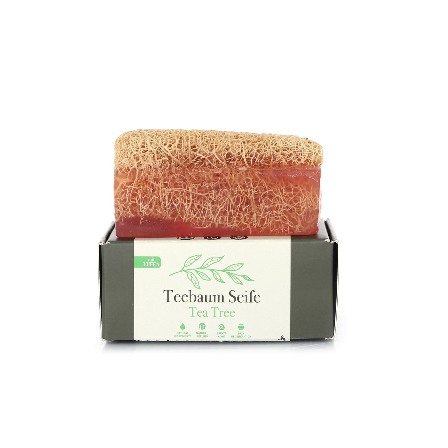 Teebaum Seife mit Luffa 130g