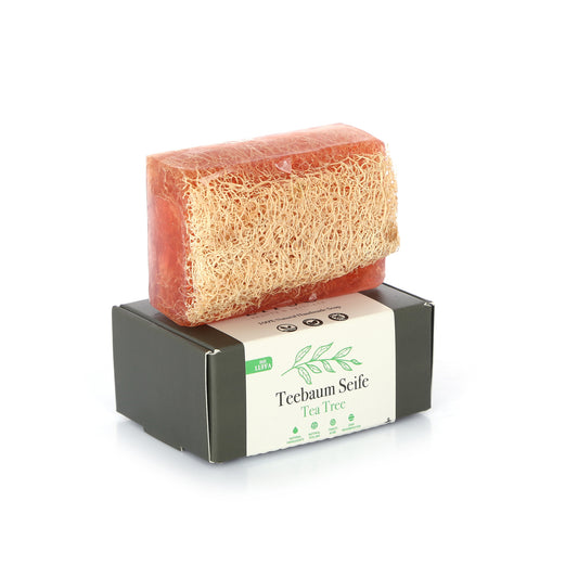 Teebaum Seife mit Luffa 130g