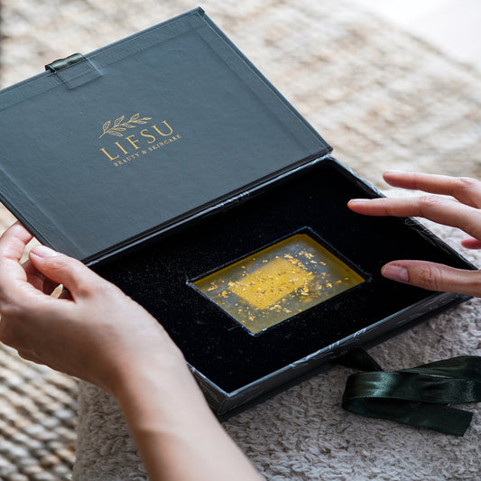 Gesichtsseife- 24 K Goldene Seife